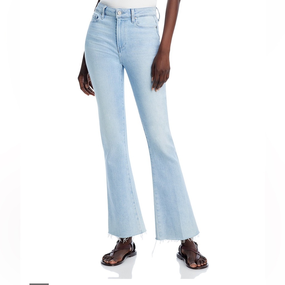 PAIGE Light Blue Flare Jeans